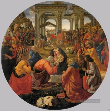  land - Verehrung der Weisen 1487 Florenz Renaissance Domenico Ghirlandaio